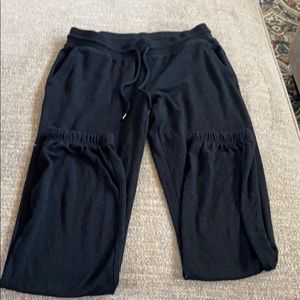 black sweatpants